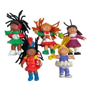 Vintage McDonald's Happy Meal Cabbage Patch Doll Toys Set Of 5 Christmas 1992-94